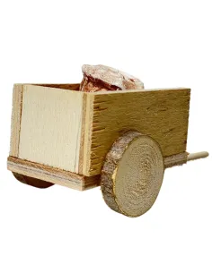 Wooden Cart with Plaster Sacks for 8 cm Nativity Figures 2