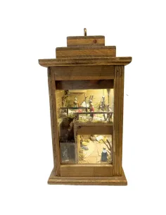 Presepe in lanterna da appendere con statue da 3,5 cm 2