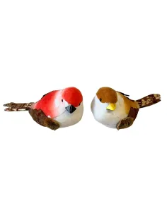 Set 2 uccellini in polistirene colori assortiti per statue da 50-60 cm 2