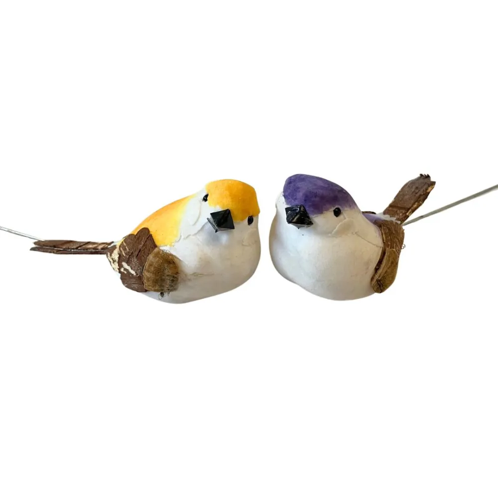 Pair of Assorted Polystyrene Birds for 50–60 cm Nativity Figures