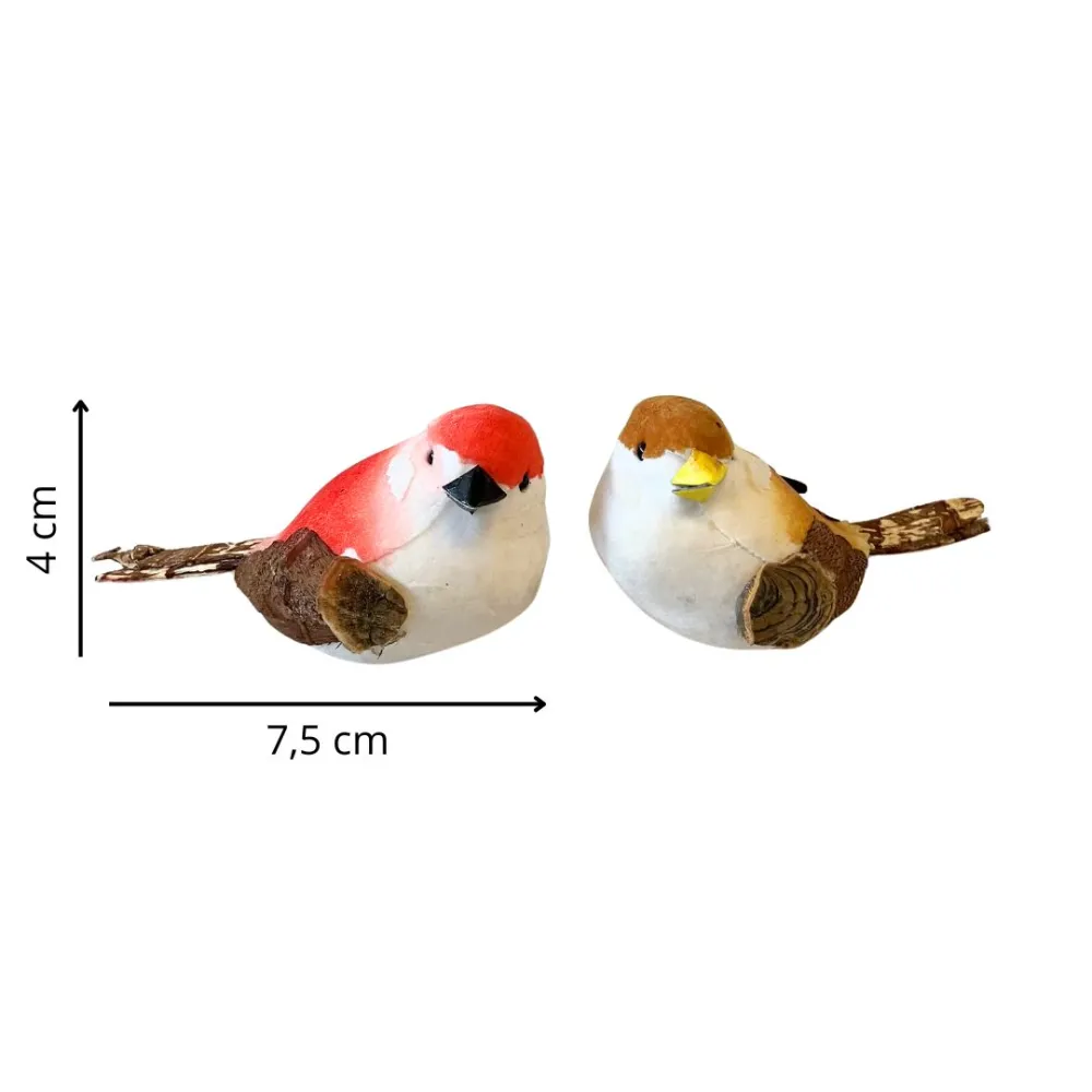 Pair of Assorted Polystyrene Birds for 50–60 cm Nativity Figures