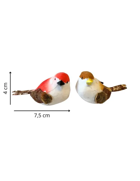 Pair of Assorted Polystyrene Birds for 50–60 cm Nativity Figures