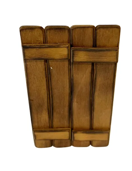 Double-door wooden gate for 12 cm Nativity figures