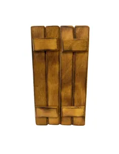 Double-door wooden gate for 15 cm Nativity figures