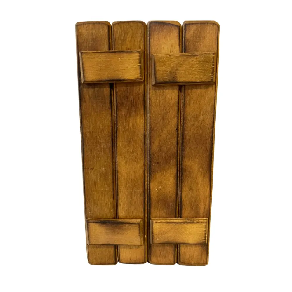 Double-door wooden gate for 15 cm Nativity figures