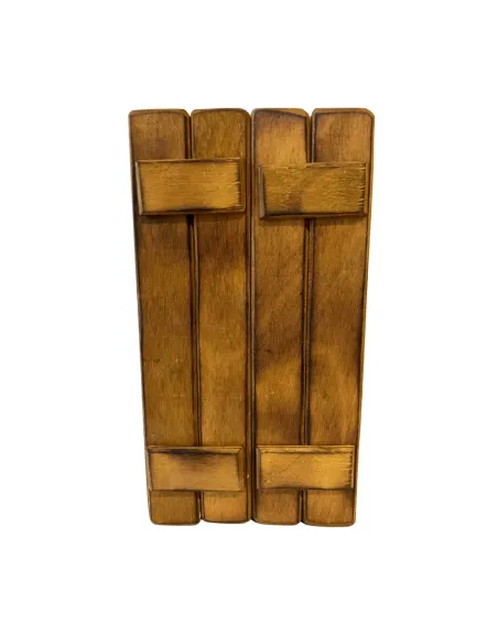 Double-door wooden gate for 15 cm Nativity figures