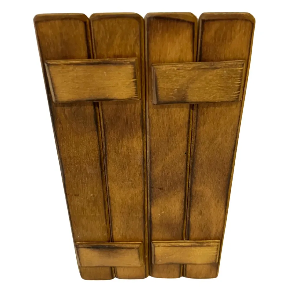 Double-door wooden gate for 15 cm Nativity figures