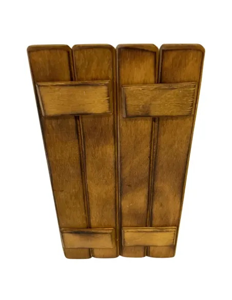 Double-door wooden gate for 15 cm Nativity figures