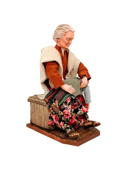 Animated Traditional Grandmother Spanking Her Grandson - 30 cm