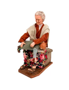 Animated Traditional Grandmother Spanking Her Grandson - 30 cm