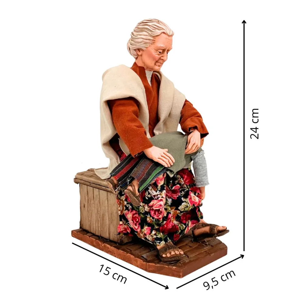 Animated Traditional Grandmother Spanking Her Grandson - 30 cm