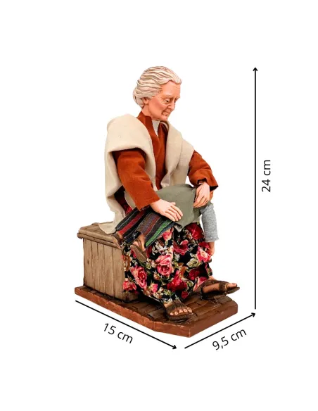 Animated Traditional Grandmother Spanking Her Grandson - 30 cm