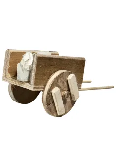 Wooden Cart with Stones for 10–12 cm Nativity Figures 2