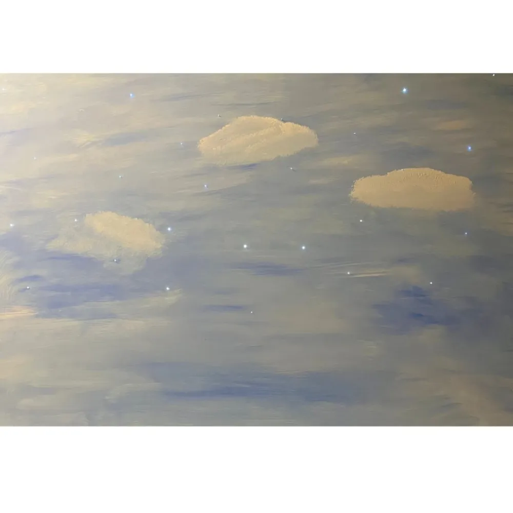 Cielo stellato con 30 fibre ottiche 120x80 cm