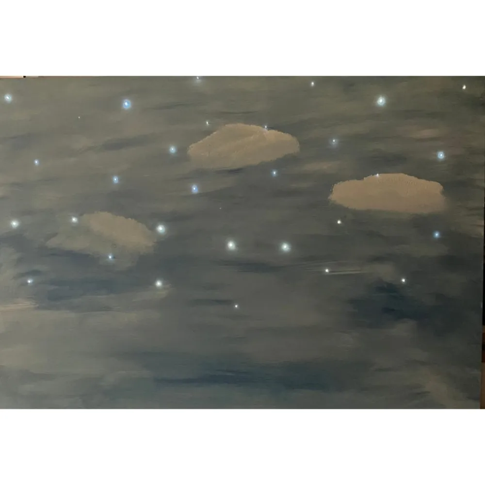 Cielo stellato con 30 fibre ottiche 120x80 cm