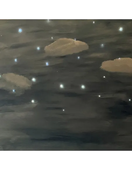 Sky Backdrop with 30 Fibre Optic Lights – 80×80 cm