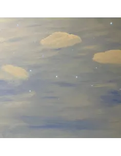 Cielo stellato con 30 fibre ottiche 80x80 cm 2