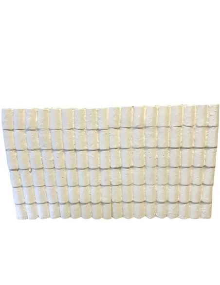 Lastra tetto in gesso colore neutro 46x26,5 cm