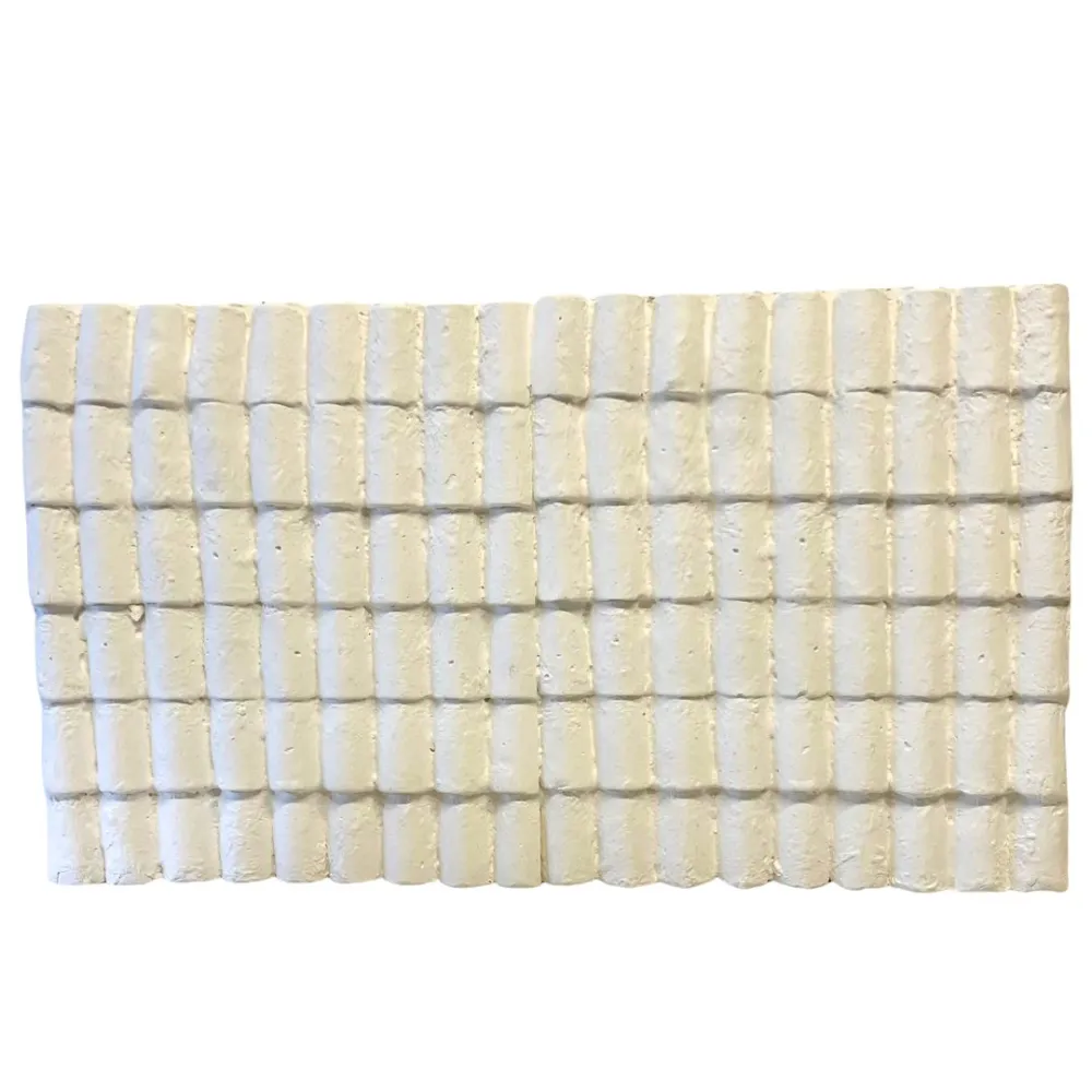 Lastra tetto in gesso colore neutro 46x26,5 cm