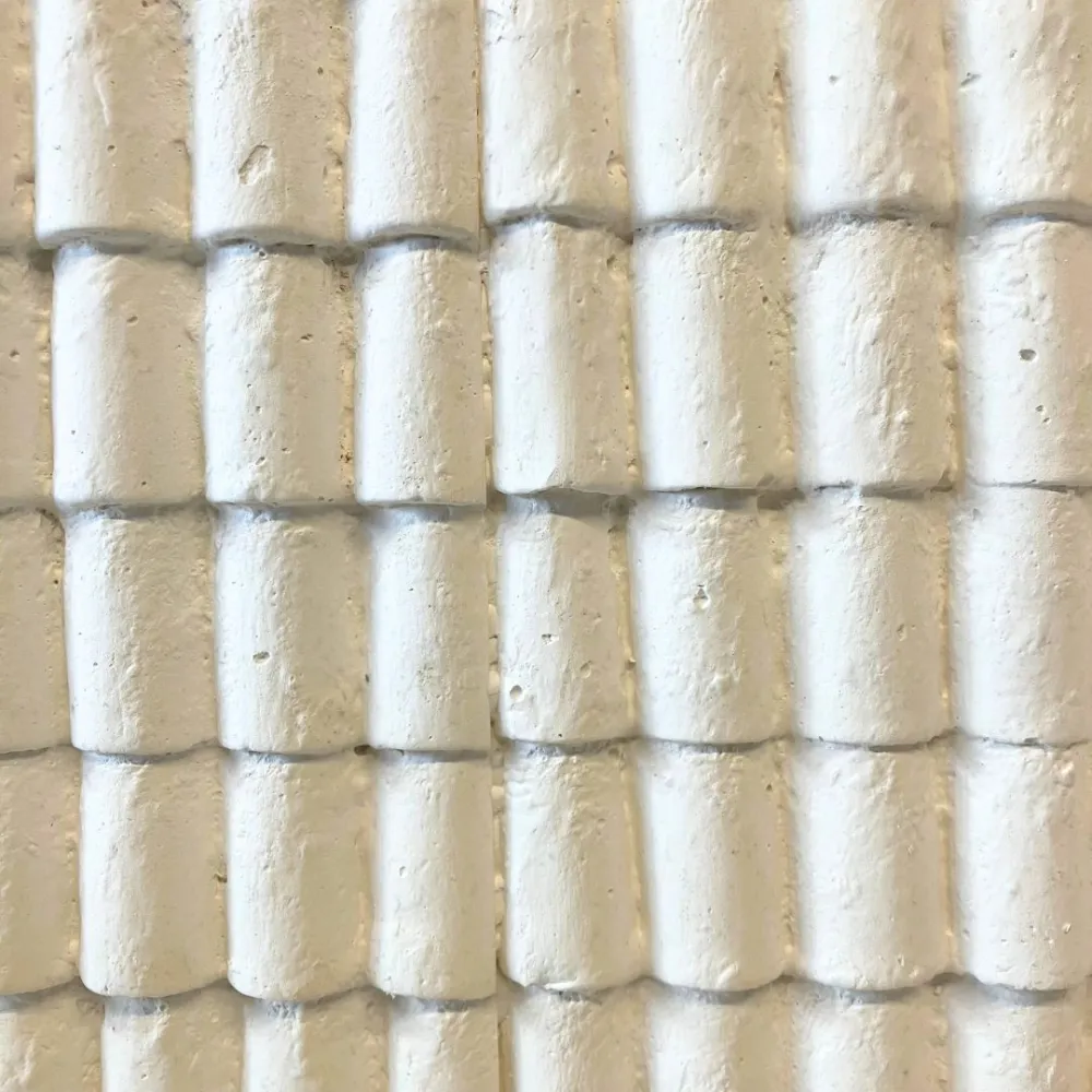 Lastra tetto in gesso colore neutro 46x26,5 cm