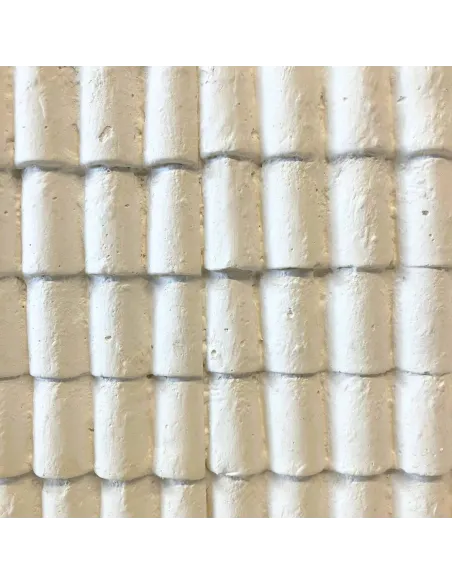 Lastra tetto in gesso colore neutro 46x26,5 cm