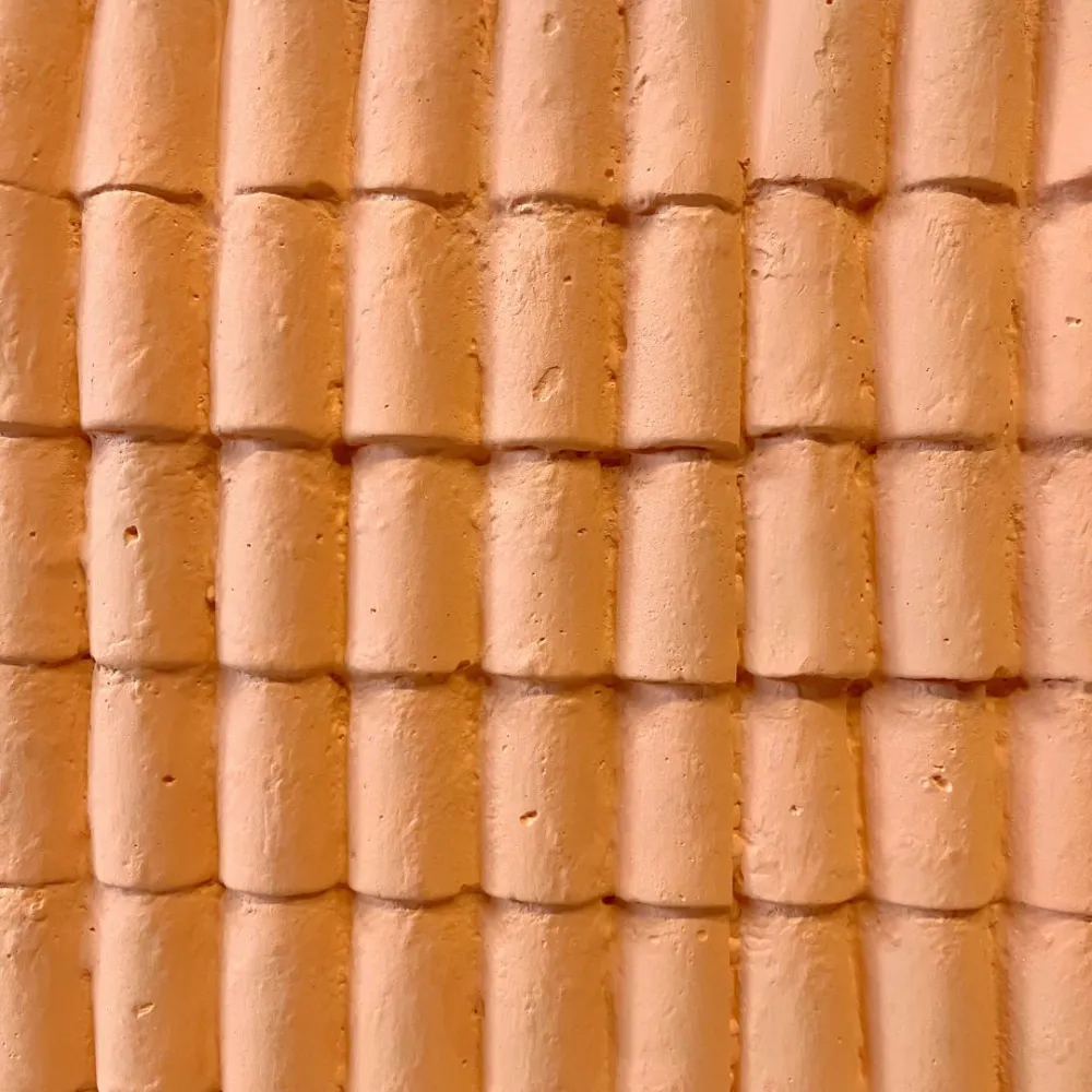 Lastra tetto in gesso colorato 46x26,5 cm