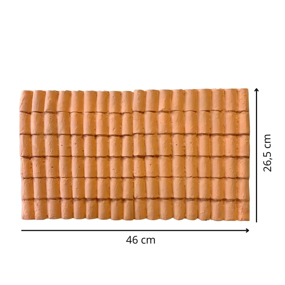 Lastra tetto in gesso colorato 46x26,5 cm