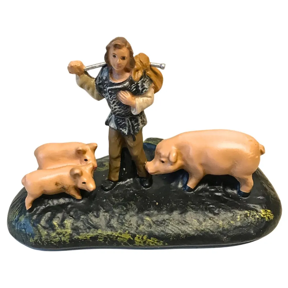 Farmer with Pigs, 10 cm Series