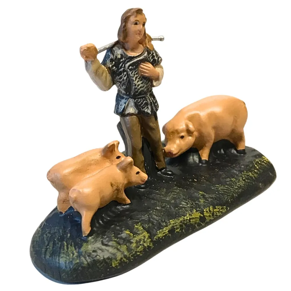 Farmer with Pigs, 10 cm Series