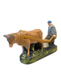 Farmer with Ox and Plough, 10 cm Series