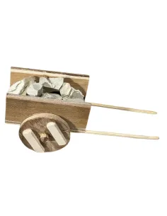 Wooden Cart with Stones for 10–12 cm Nativity Figures