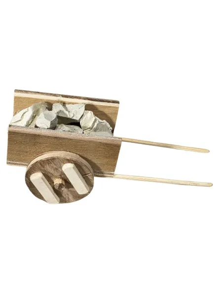 Wooden Cart with Stones for 10–12 cm Nativity Figures