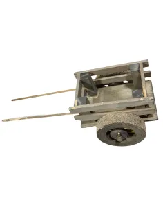 Carretto vuoto in legno per statue da 8-10 cm 2