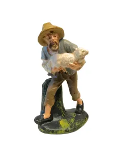 Pastore con agnello serie 15 cm