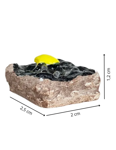 Cassetta in gesso con cozze per statue da 8-10 cm