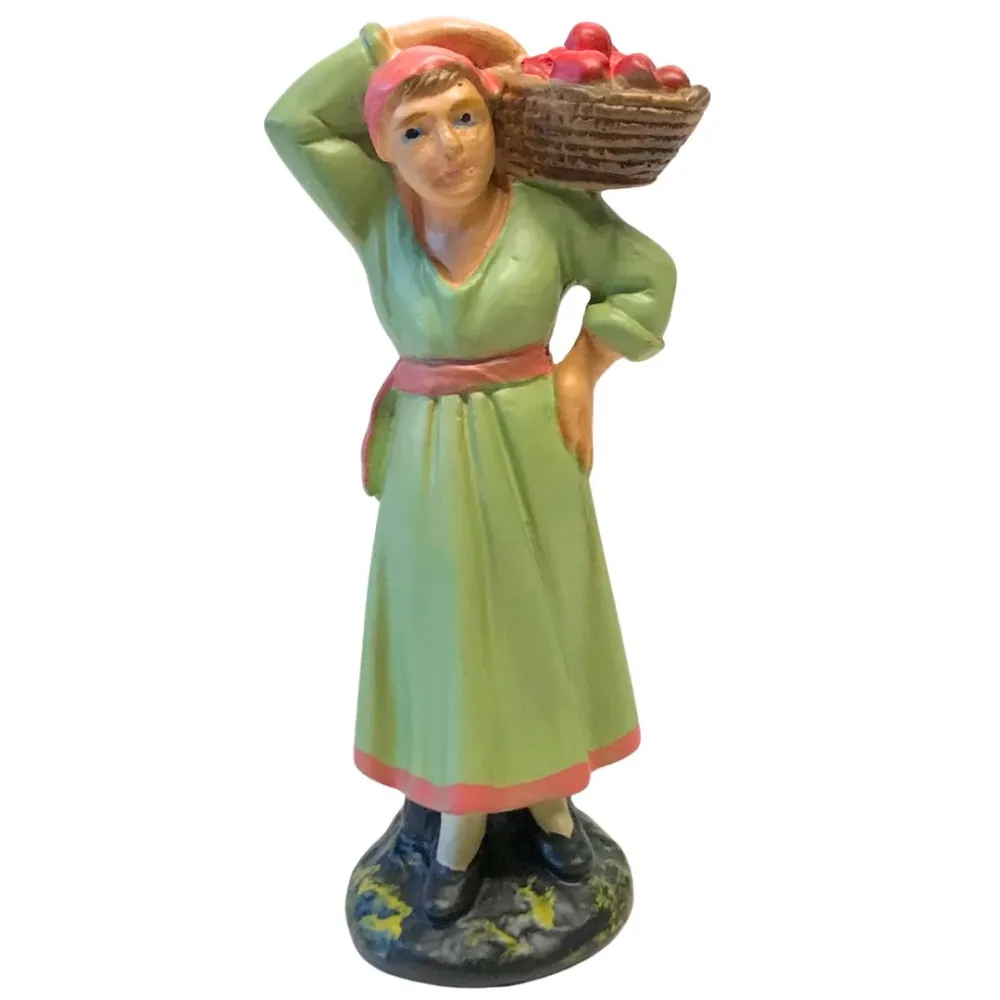 Woman with Basket of Apples, 15 cm Series