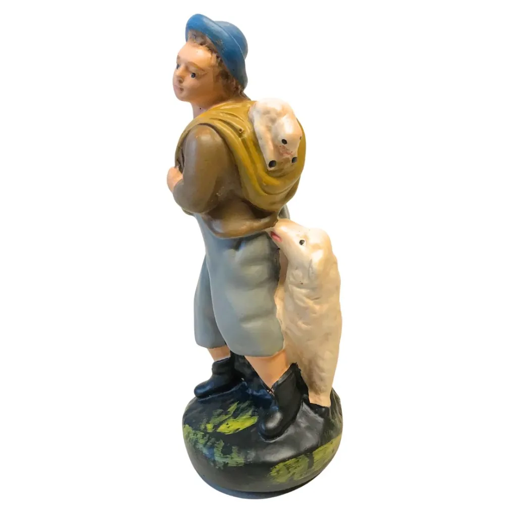 Young Shepherd with Lamb and Sheep, 15 cm Series