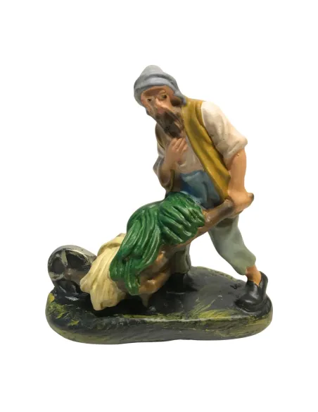 Pastore con carriola serie 15 cm