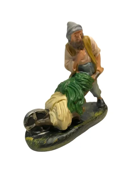 Pastore con carriola serie 15 cm