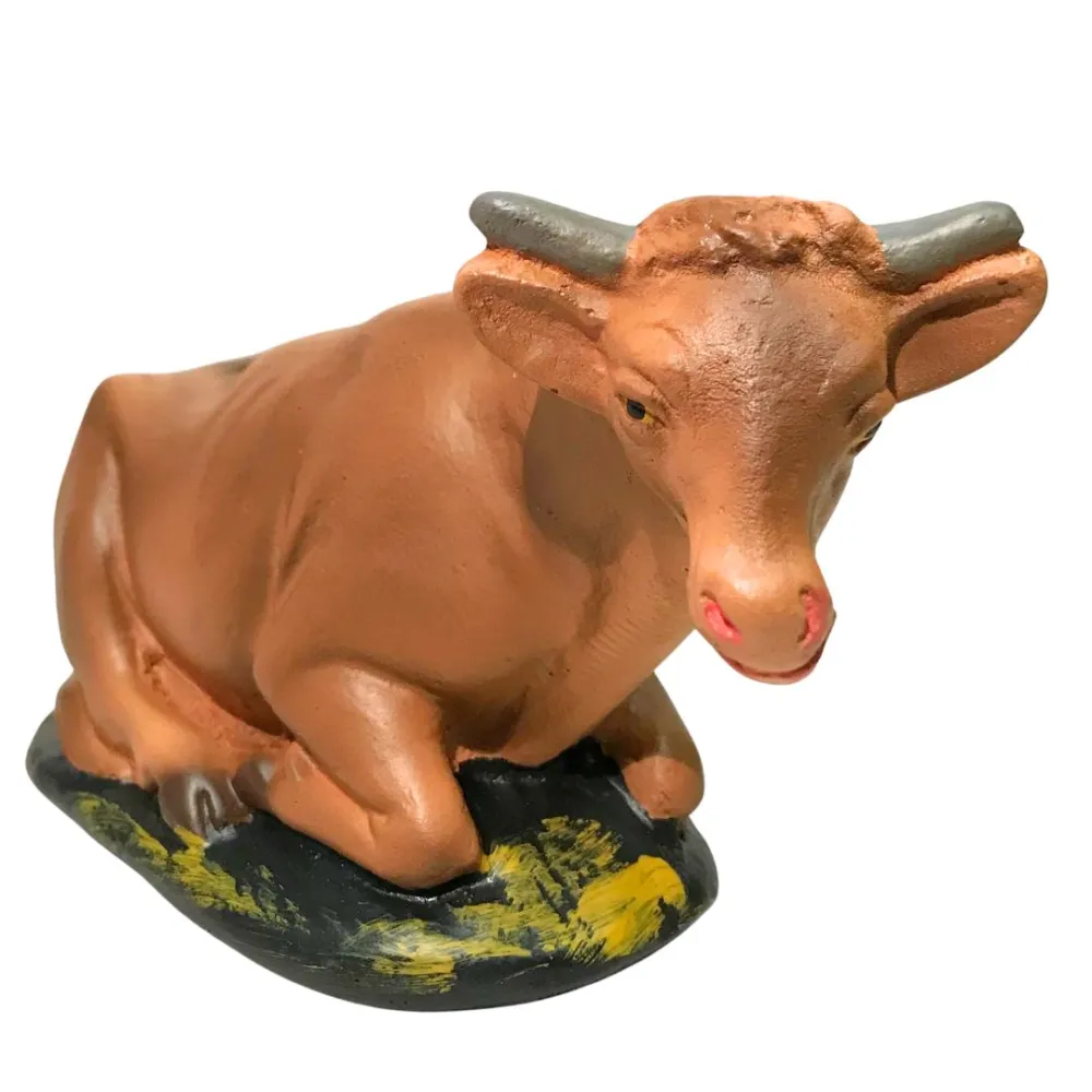 Bue in gesso serie 15 cm