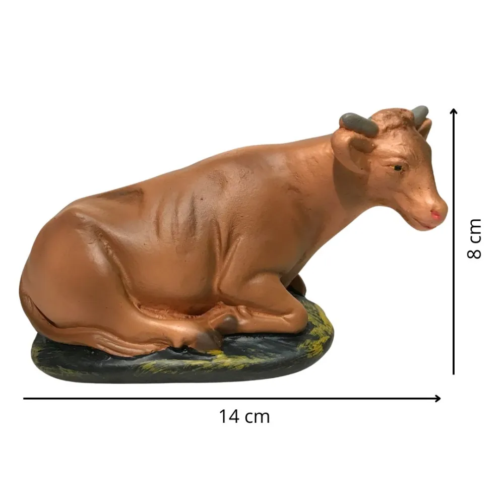 Bue in gesso serie 15 cm