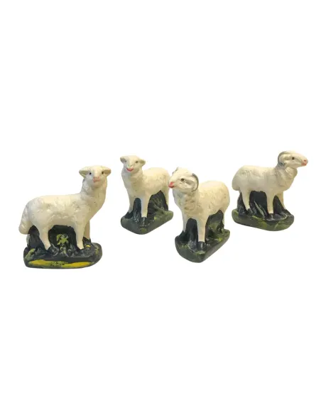 Set of 2 Sheep and 2 Rams for 15 cm Nativity Figures