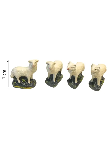 Set of 2 Sheep and 2 Rams for 15 cm Nativity Figures