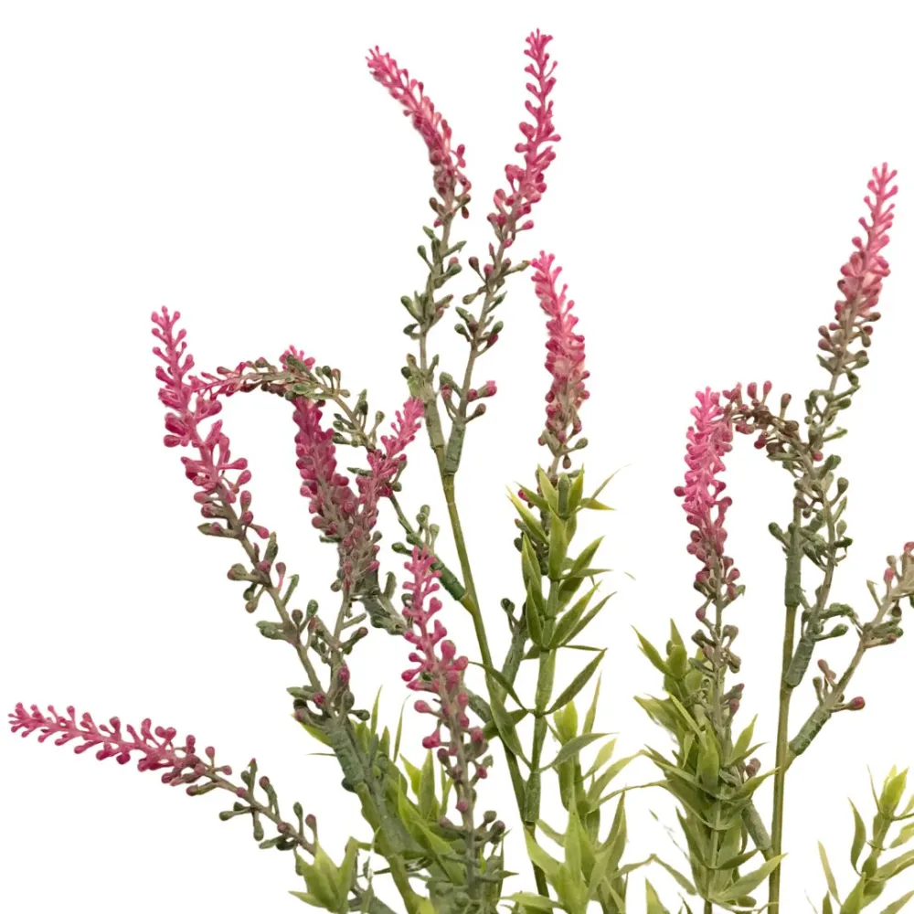 Ramo con fiori rosa in pvc