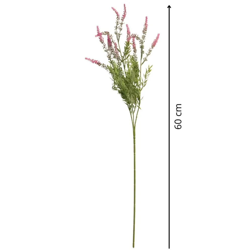 Ramo con fiori rosa in pvc