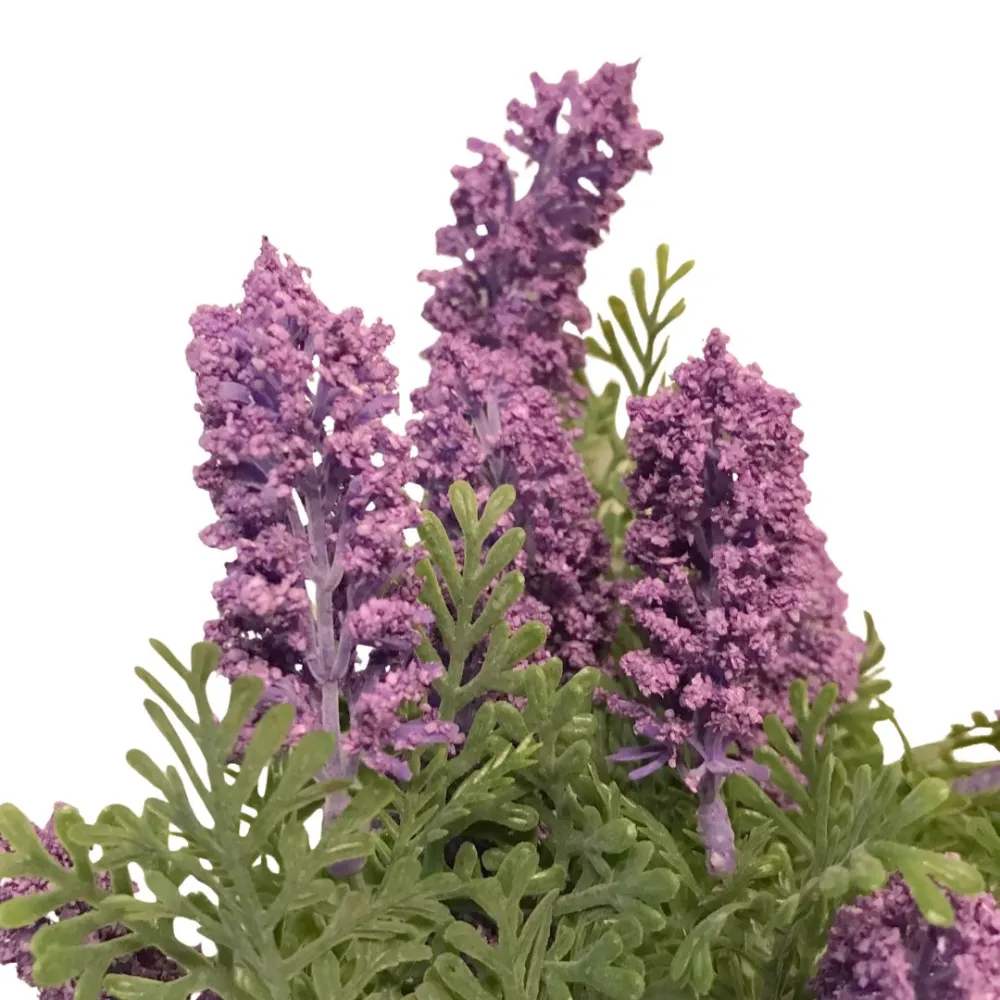 Ramo con fiori viola in pvc