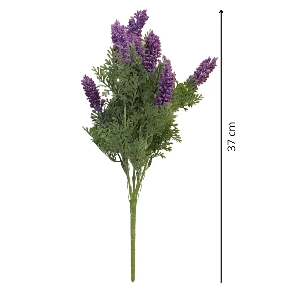 Ramo con fiori viola in pvc