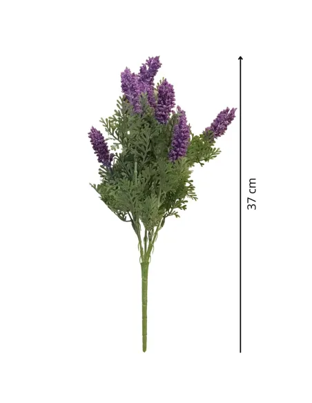Ramo con fiori viola in pvc