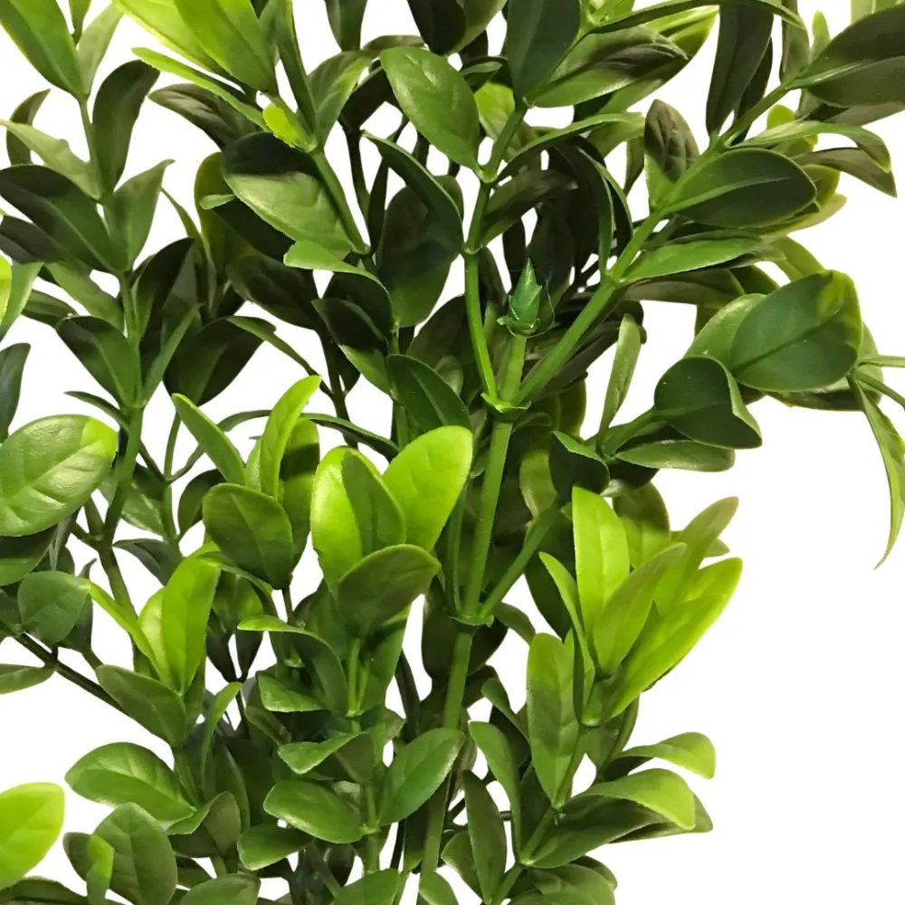 Ramo con foglie verdi sfumate in pvc