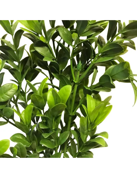 Ramo con foglie verdi sfumate in pvc